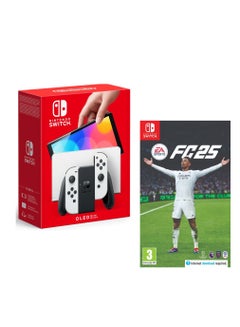 اشتري Nintendo Switch (OLED Model) White - Internation Version with EA SPORTS FC 25 Switch في الامارات