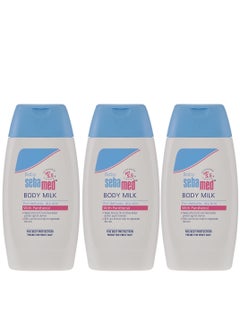 اشتري Pack Of 3 Baby Body Milk With Panthenol 200 ML في الامارات