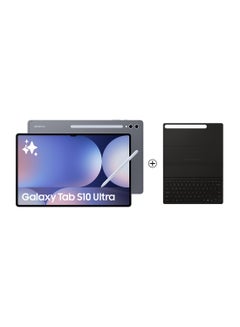 اشتري Galaxy Tab S10 Ultra Moonstone Gray 5G 12GB RAM 256GB With Free Bookcover KBD Slim - Middle East Version في الامارات