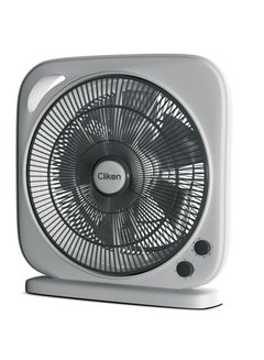 Buy 10-inch Box Fan CK2044, 3 Speed Control, 60 minutes timer, Personal Desk Box Fan With Powerful Motor With Powerful Airflow, Table Fan for Office, Home (3 Speed) Fan Guard CK2044 White in UAE