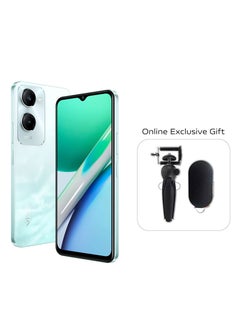 اشتري Y18 4G Dual SIM Wave Aqua 6GB RAM 128GB 5000mAH With Bluetooth Speaker And Tripod - Middle East Version في الامارات