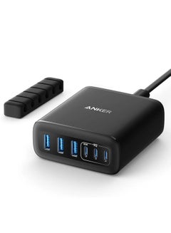 Buy Anker Charger 112W 6 Ports USB C Charger SG 3 Pin Plug USB Charger A2154k11 Black in Saudi Arabia