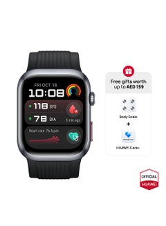 Buy WATCH D2 Smartwatch, 1.82" AMOLED Touch display, Blood Pressure Monitoring, Slim Design, Bluetooth Calling, Compatible with iOS Android, 6 months HUAWEI care+, Free Smart Scale, Black in UAE