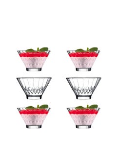 اشتري Pasabahce Vanilla Bowl Set of 6bowls, (12cm Capacity 320ml),Turkey Made في مصر