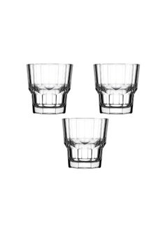 اشتري Pasabahce Juice Glass, Set of 3 Serenity Old Fashioned Glass 210ml,Turkey Made في مصر