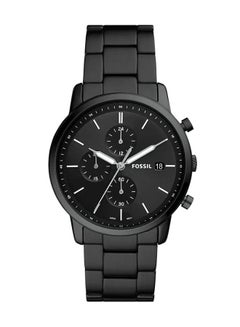 Buy Men's Minimalist Chrono Round Quartz Watch FS5848 - 42 mm - Black in UAE