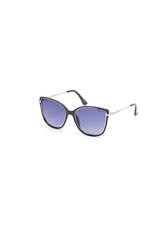 Buy Women's Polarized Sunglasses Black Frame Gradient Blue Lens - mm Lens - LC1036C02 in UAE