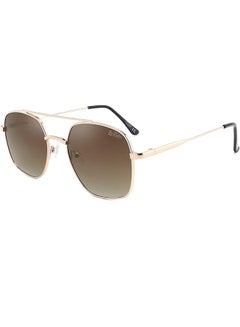 Buy Polarized Sunglasses Gold Frame Gradient Brown Lens - mm Lens - LC1032C03 in UAE