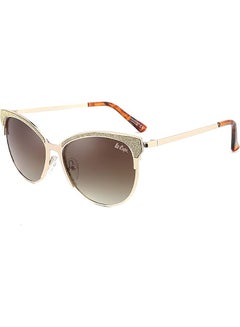 Buy Women's Polarized Sunglasses Gold Frame Gradient Brown Lens - mm Lens - LC1031C02 in UAE