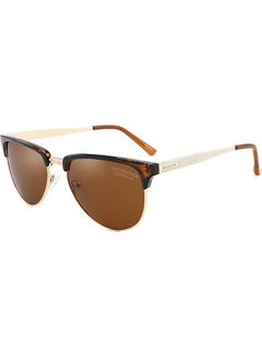 Buy Men's Polarized Sunglasses Demi Frame Brown Lens - mm Lens - LC1026C03 in UAE