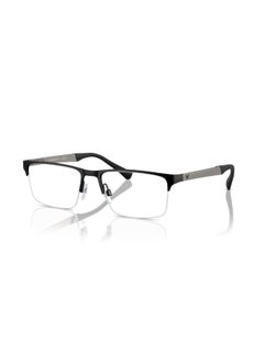 اشتري Unisex Rectangular Shape Plastic Eyeglass Frames 3001 - Lens Size: 55 Mm - Matte Black في السعودية