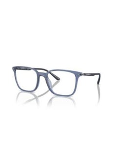 اشتري Unisex Square Shape Plastic Eyeglass Frames 6108 - Lens Size: 52 Mm - Shiny transparent blue في السعودية