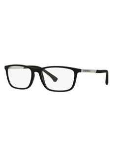 اشتري Unisex Rectangular Shape Plastic Eyeglass Frames 5063 - Lens Size: 54 Mm - Rubber Black في السعودية