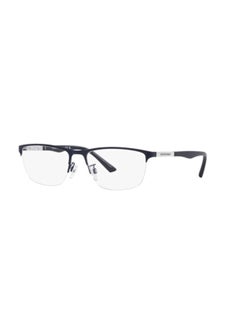 Buy Unisex Rectangular Shape Plastic Eyeglass Frames 3018 - Lens Size: 54 Mm - Matte Blue in Saudi Arabia