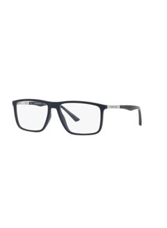 اشتري Unisex Rectangular Shape Plastic Eyeglass Frames 5088 - Lens Size: 54 Mm - Matte Blue في السعودية