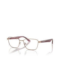 اشتري Women's Rectangular Shape Plastic Eyeglass Frames 3011 - Lens Size: 52 Mm - Shiney Rose Gold في السعودية