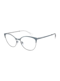 Buy Women's Cat Eye Shape Plastic Eyeglass Frames 3062 - Lens Size: 52 Mm - Shiney Blue And Silver in Saudi Arabia