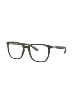 اشتري Men's Square Shape Plastic Eyeglass Frames 8063 - Lens Size: 53 Mm - Sand Brown في السعودية