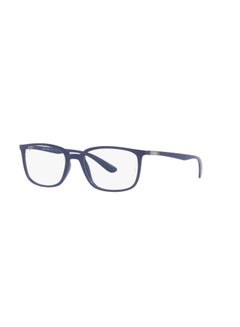 اشتري Men's Rectangular Shape Plastic Eyeglass Frames 5207 - Lens Size: 54 Mm - Matte Blue في السعودية