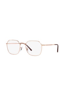 اشتري Unisex Hexagon Shape Plastic Eyeglass Frames 3094 - Lens Size: 53 Mm - Rose Gold في السعودية