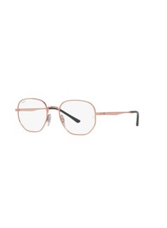 Buy Unisex Round Shape Plastic Eyeglass Frames 3094 - Lens Size: 49 Mm - Rose Gold in Saudi Arabia