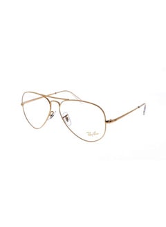 Buy Unisex Aviator Shape Plastic Eyeglass Frames 3086 - Lens Size: 58 Mm - Legend Gold in Saudi Arabia