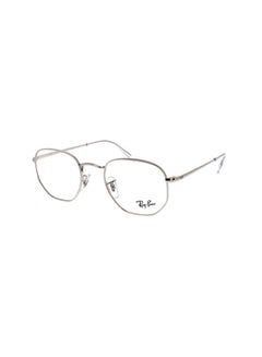 اشتري Men's Oval Shape Plastic Eyeglass Frames 2501 - Lens Size: 51 Mm - Silver في السعودية