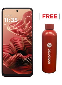 Buy G35 Dual SIM Guava Red 8GB RAM 128GB 5G With Motorola Bottle - Middle East Version in UAE