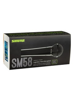 اشتري Pro XLR Dynamic Microphone - Professional Studio & Live Performance Cardioid Mic for Vocals, Podcasting, and Recording, Special Edition SM58 Edition Black في الامارات