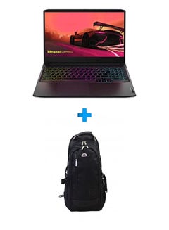 اشتري Ideapad Gaming 3 Laptop With 15.6 Inch FHD /Core I7-11370H /16 GB Ram /1.256 GB SSD+Hdd (Hybrid)/ 4 GB Geforce Rtx 3050/ Free Dos /English/Arabic Black With HP Laptop Bags 1418 Backpack Black English/Arabic Black في مصر