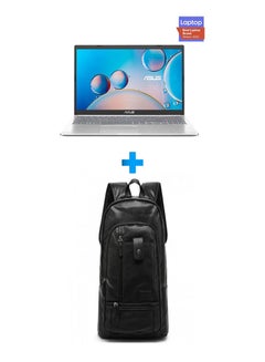 اشتري Notebook 15 Laptop With 15.6 Inch FHD /Core I7-1165G7/ 8 GB Ram/ 512 GB SSD /2 GB Geforce Mx330 /Windows 11 Home/ English/Arabic Silver With Casual Leather Laptop Backpack Black English/Arabic Silver في مصر