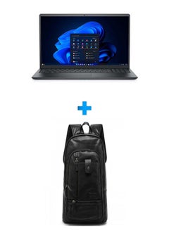 اشتري Vostro 3520 Laptop With 15.6 Inch FHD /Core I3-1215U/ 8 GB Ram /512 GB SSD/ 2 GB Intel UHD 600 /Free Dos /English/Arabic Carbon Black With Casual Leather Laptop Backpack Black English/Arabic Carbon Black في مصر