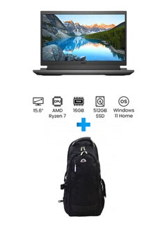 Buy Inspiron 15 Laptop With 15.6 Inch FHD/ Ryzen 7 5800H /16 GB Ram /512 GB SSD /4 GB Geforce Rtx 3050 Ti/ Windows 11 Home /English/Arabic Grey With HP Laptop Bags 1418 Backpack Black English/Arabic Grey in Egypt