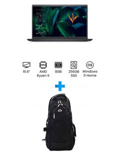 اشتري Vostro 3515 Laptop With 15.6 Inch FHD/ 8 GB Ram /256 GB SSD /Amd Radeon/ Windows 11 Home /English/Arabic Grey With HP Laptop Bags 1418 Backpack Black English/Arabic Grey في مصر