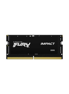 اشتري FURY Impact DDR5 32GB Laptop Memory, 5600MT/s Memory Speed, CL40 Latency, Non-ECC Unbuffered SODIMM, 262 Pin, 1.1 Voltage, Black | KF556S40IB-32 32 GB في الامارات