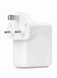 Buy 87W MagSafe Power Adapter, 3-Pin UK Plug White in UAE