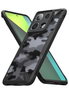 Buy Ringke Fusion-X [Precise Cutouts for Camera Lenses] Compatible with Xiaomi Redmi Note 13 Pro 5G Case and Designed for Poco X6 5G Case, Military Design Shockproof Protective Cover Camo Black in Egypt