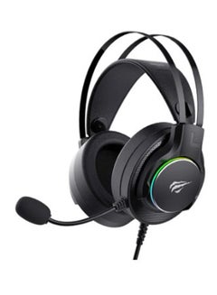 Buy Gaming Headphone (RGB) , Model H2007U , 50MM Dynamic unit,  Surround Sound Wired (3.5mm audio +1.7 USB) , Headphone With Noise Cancelling Microphone & In-Line Volume Control for pc and lap top , home , office and perssonal use in Egypt