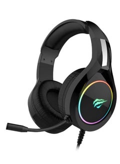 Buy Gaming Headphone (RGB) , Model H2232D , 50MM Dynamic unit,  Surround Sound Wired (3.5mm audio +1.7 USB) , Headphone With Noise Cancelling Microphone & In-Line Volume Control for pc and lap top , home , office and perssonal use in Egypt