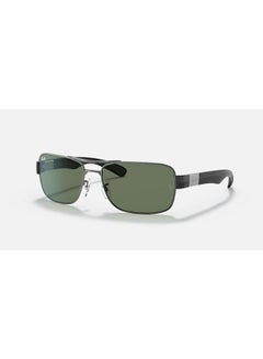 Buy Unisex UV Protection Square Shape Sunglasses RB3522 004/71 Size 61 - Lens Size 61 Mm - Gunmetal in UAE