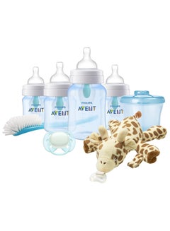 اشتري Anti-Colic Baby Bottle With AirFree, Newborn Gift Set With Snuggle, Blue في الامارات