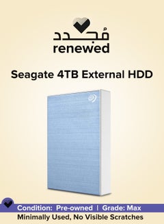 اشتري RENEWED - Seagate Backup Plus Portable Drive 4TB - BLUE Seagate 4 TB في مصر