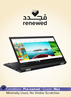 اشتري Renewed - ThinkPad X380 Yoga Laptop With 14-Inch FHD Touch Display,Core i5-8350U/8th Gen/16GB RAM/512GB SSD/Intel HD Graphics/Windows 11 English Black English Black في السعودية