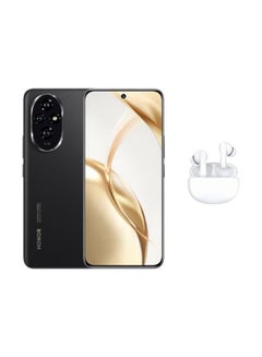 Buy 200 Dual SIM Black 12GB 256GB 5G  With Honor Choice Earbuds X5 in Egypt