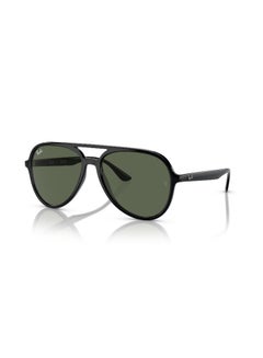 Buy Unisex Pilot Shape  Sunglasses 4376 - 57 Mm - Black in Saudi Arabia