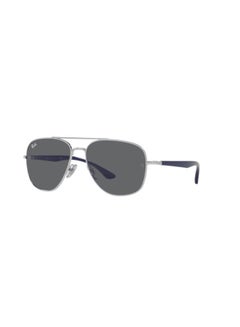 اشتري Unisex Square Shape Metal Sunglasses 3683 - 56 Mm - Silver في السعودية