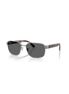 Buy Unisex Square Shape Metal Sunglasses 3751 - 58 Mm - Gunmetal in Saudi Arabia