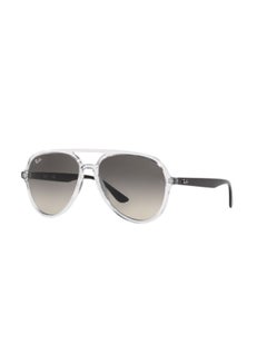 Buy Unisex Pilot Shape  Sunglasses 4376 - 57 Mm - Transparent in Saudi Arabia