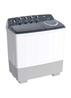 اشتري Twin Tub Semi Auto 12 kilo Washing Machine, Easy to Move , Noiseless, High Quality, White WSG12 White في السعودية