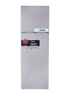 Buy 325l Gross Capacity Top Mount Double Door Refrigerator 2 Doors Frost Free Fridge Freezer With Fast Cooling Of food& Drinks, Active-C Fresh, Multi-Air Flow,R600a CK6039 Silver in UAE